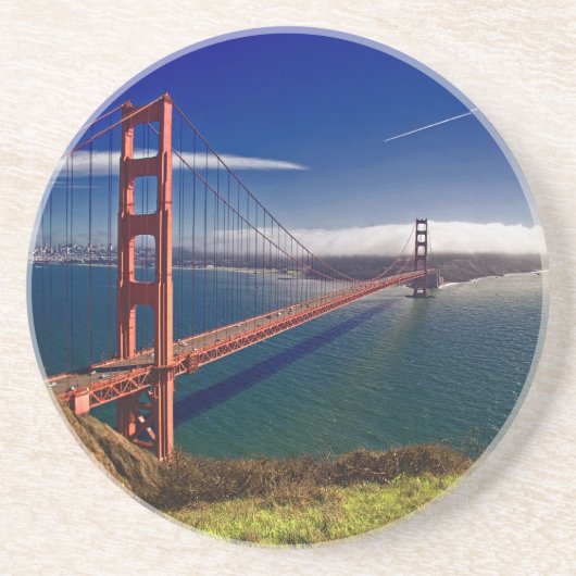 San Francisco Golden Gate Bridge Zandsteen Onderzetter (Voorkant)