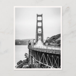 San Francisco Golden Gate Bridge Zwart & Wit Briefkaart
