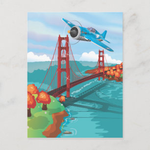 San Francisco Golden Gate-brug Briefkaart