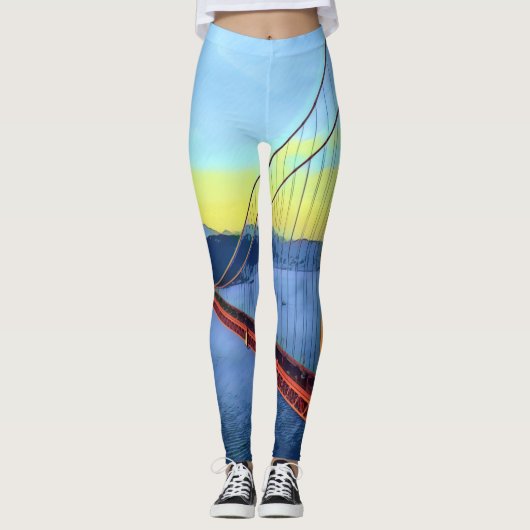 San Francisco - GOLDEN GATE - Brug Leggings (Voorkant)