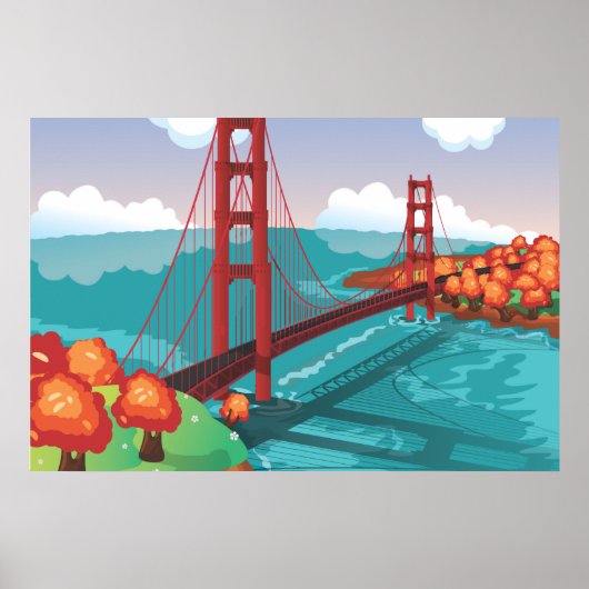 San Francisco Golden Gate-brug Poster (Voorkant)