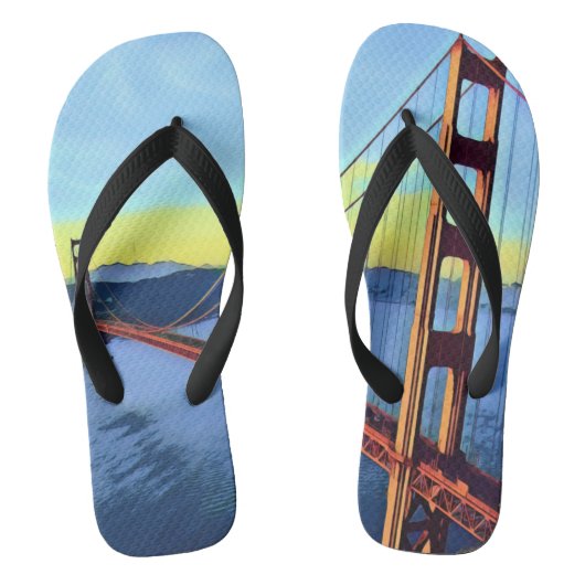 San Francisco - GOLDEN GATE - Brug Teenslippers (Voetbed)