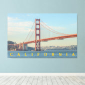 San Francisco Golden Gate Canvas Afdruk (Insitu (Houten vloer))