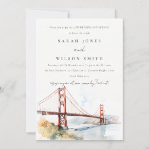 San Francisco Golden Gate Huwelijk Jubileum Kaart