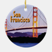 San Francisco Golden Gate Keramisch Ornament (Achterkant)