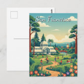 San Francisco Golden Gate Park Briefkaart (Voorkant / Achterkant)