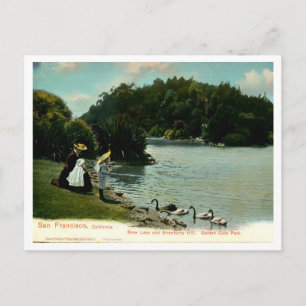 San Francisco Golden Gate Park Vintage Geïnspireer Briefkaart