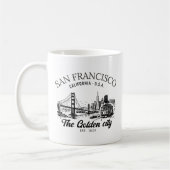 San Francisco Golden Gate Skyline Koffiemok (Links)