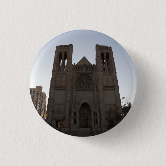 San Francisco Grace Cathedral Pinback Button (Voorkant)