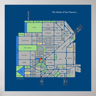 San Francisco (grote eilanden) Poster
