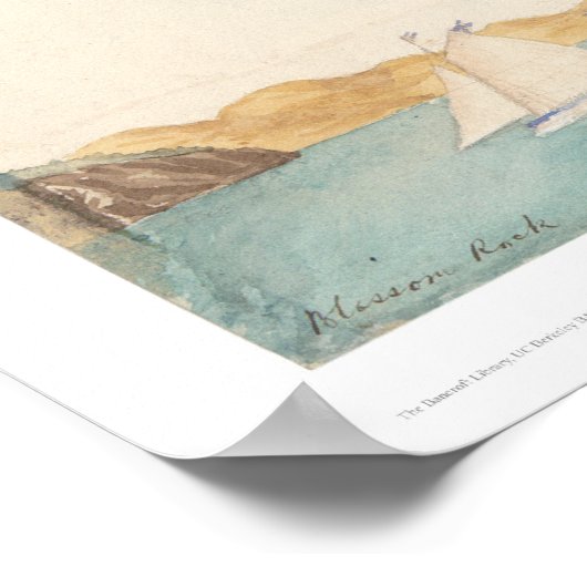 San Francisco Harbour, Californië (1244) Poster (Hoek)