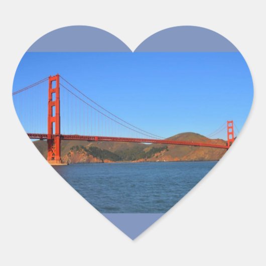 SAN FRANCISCO HEART STICKER (Voorkant)