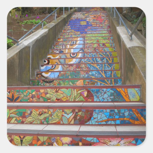 San Francisco Hidden Garden Steps #5 Stickers (Voorkant)