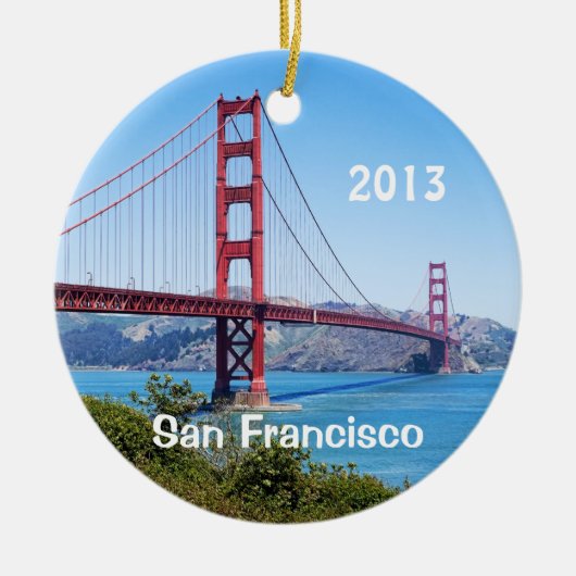 San Francisco Holiday 2 Sided Ornament (Voorkant)