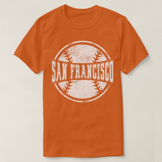 San Francisco Honkbal Team Gift T-shirt (Design voorkant)