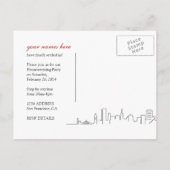 San Francisco Housewarming of verhuizen Aankondigingskaart (Achterkant)