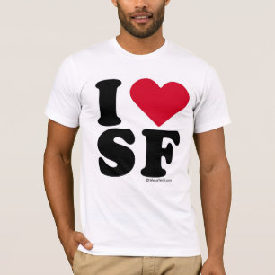 SAN FRANCISCO - "I LIVE SF" "I LIVE SAN FRANCISCO" T-SHIRT
