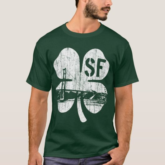 San Francisco Irish ( wit) T-shirt (Voorkant)