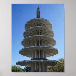 San Francisco Japtown Peace Pagoda Poster