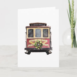 San Francisco kabelauto gevouwen vakantiekaart Kaart
