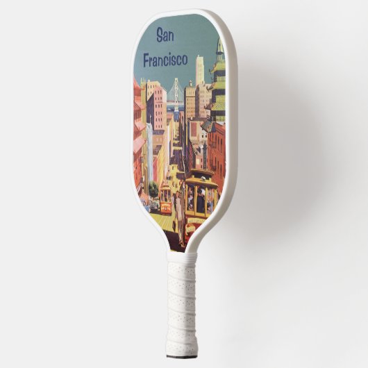San Francisco kabelbanen reizen Poster Art Pickleball Paddle (Links)