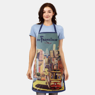  San Francisco kabelbanen reizen Poster Art Schort