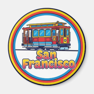 San Francisco Kabeltram Californië Magneet