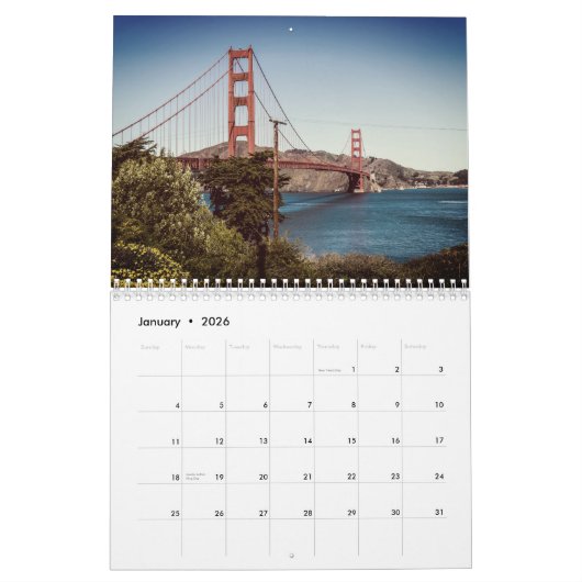 San francisco kalender (Jan 2026)