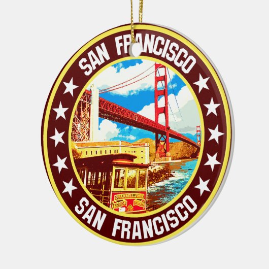 San Francisco Keramisch Ornament (Links)