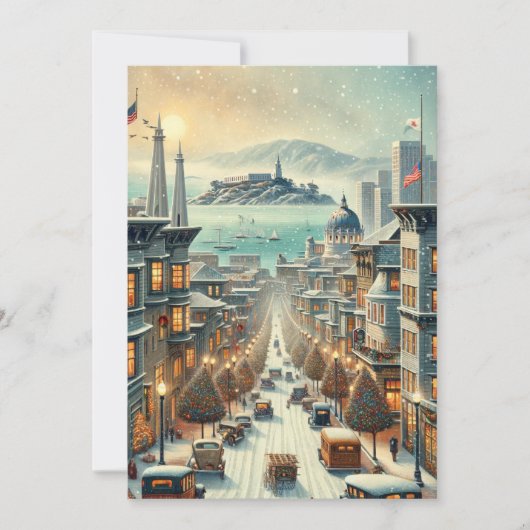 San Francisco Kerst Elegance - Kaart (Voorkant)