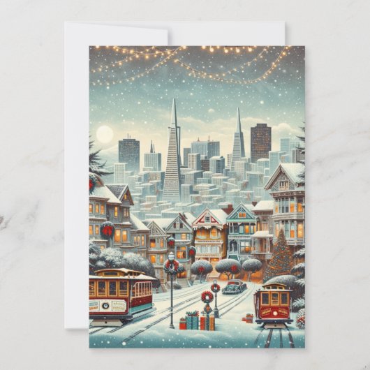San Francisco Kerst Elegantie - SF Kaart (Voorkant)