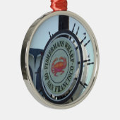 San Francisco Kerstversiering Metalen Ornament (Rechts)