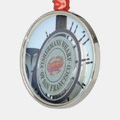 San Francisco Kerstversiering Metalen Ornament (Links)