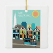 San Francisco Kunst Keramisch Ornament (Achterkant)