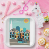 San Francisco  Kunst Papieren Bordje (Feest)