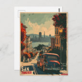 San Francisco Kust Nostalgie Antiek Briefkaart (Voorkant / Achterkant)