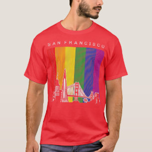 San Francisco LGBT Rainbow Flag Pride T-shirt