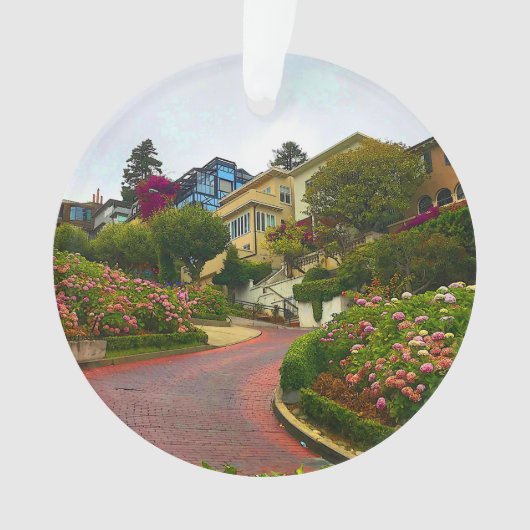 San Francisco Lombard Street #2 Ornament (voorkant)