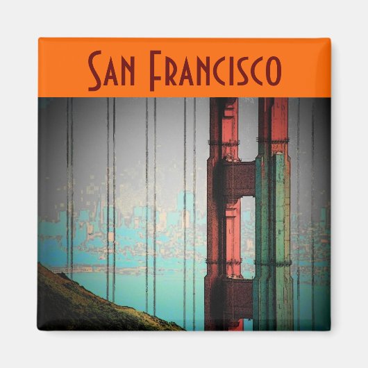San Francisco Magnet - Customisé (Devant)