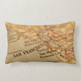  San Francisco Map Lumbar Pillow Kussen