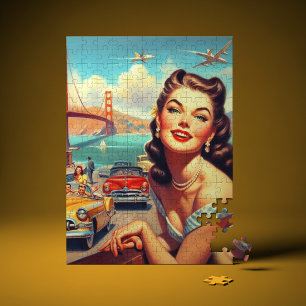 San Francisco meisje illustratie Legpuzzel