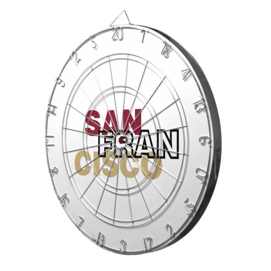San Francisco Metal Cage Dartboard Dartbord (Voorkant Rechts)
