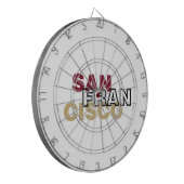 San Francisco Metal Cage Dartboard Dartbord (Voorkant Links)
