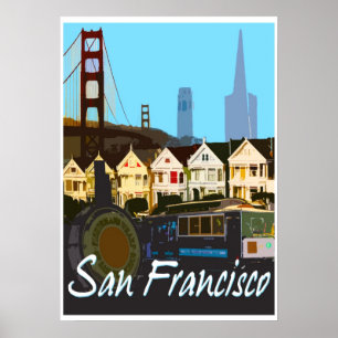 San Francisco Montage Travel Poster
