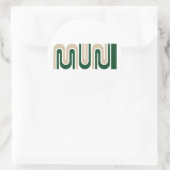 San Francisco Muni Logo Sticker (Tas)