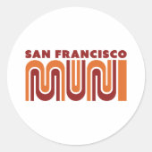 San Francisco Muni round sticker (Devant)