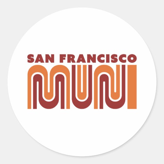 San Francisco Muni round sticker (Devant)