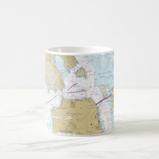 San Francisco nautische kaart Mok (Center)