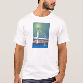 San Francisco New Oakland Bay Bridge Cityscape T-shirt