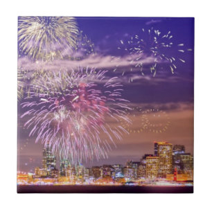 San Francisco New Year Fireworks Tegeltje